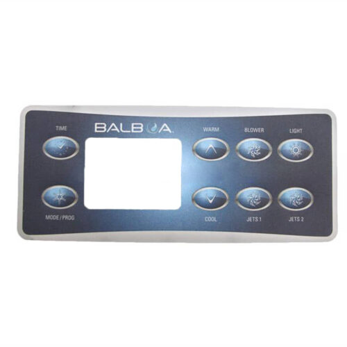 Balboa 10763 Deluxe LCD 8 Button Control Panel Overlay