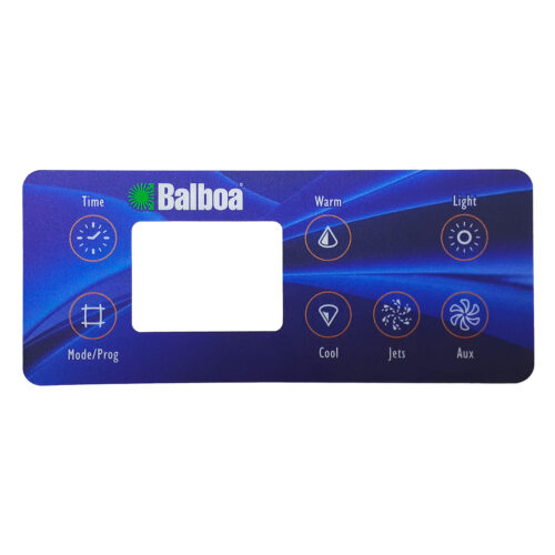 Balboa 10841 7 Button LCD Deluxe Control Panel Overlay