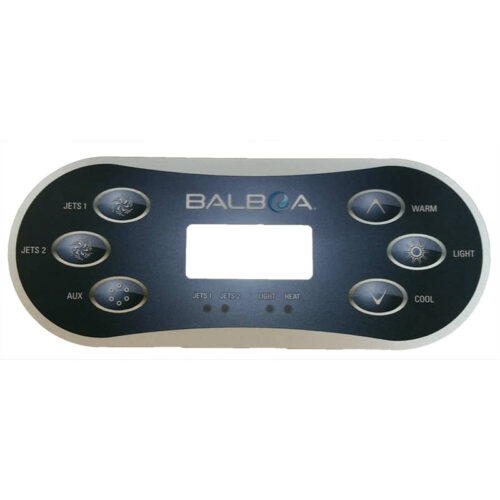 Balboa 12762 TP406 Topside Control Panel Overlay
