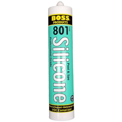 Boss 80100 801 Pool and Spa Clear Silicone Adhesive