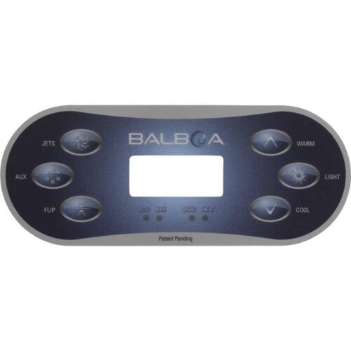 Balboa 12101 TP600 Topside Control Panel Overlay