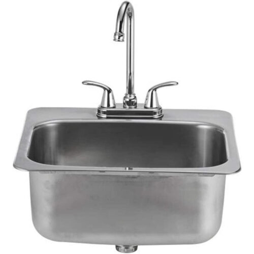 Bull Large Stainless Steel Sink and Faucet 1