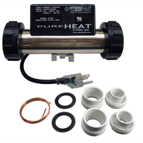 Hydro-Quip PH101-15UV 1.5KW Inline Bath Heater Assembly