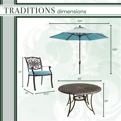 Traditions 5 Piece Dining Set - Image 20