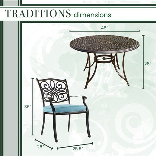 Traditions 5 Piece Dining Set - Image 21