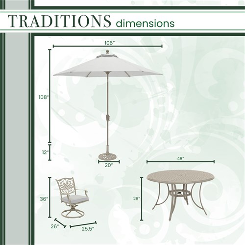 Traditions 5 Piece Dining Set - Image 23