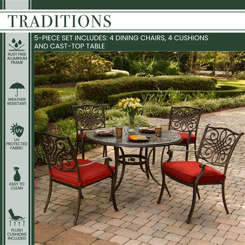 Traditions 5 Piece Dining Set - Image 31