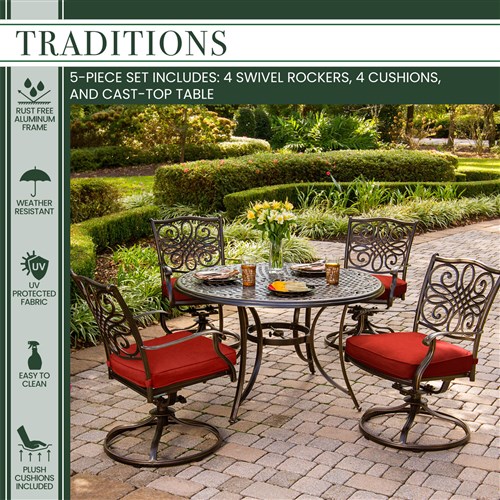 Traditions 5 Piece Dining Set - Image 38