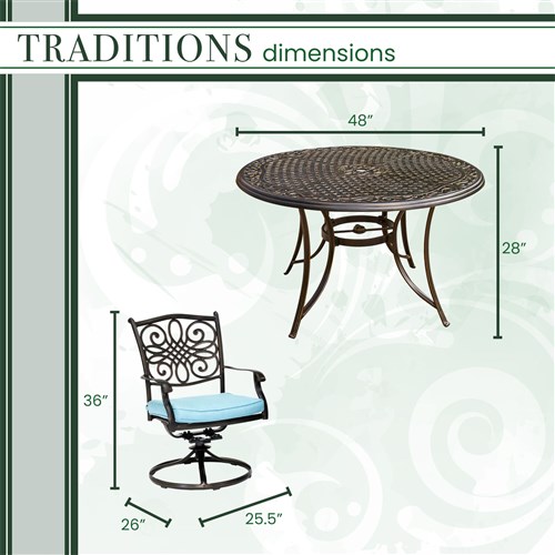 Traditions 5 Piece Dining Set - Image 25