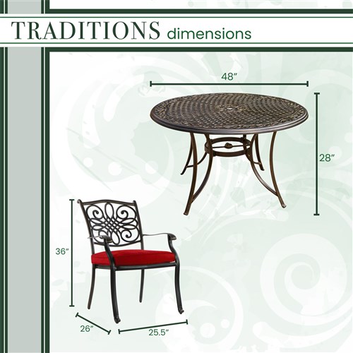 Traditions 5 Piece Dining Set - Image 19