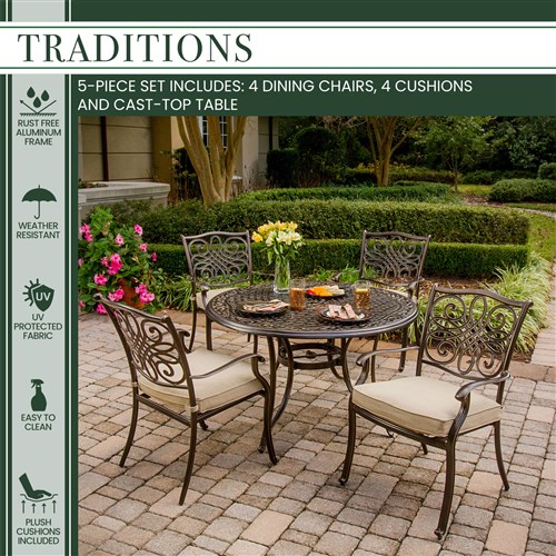 Traditions 5 Piece Dining Set - Image 43