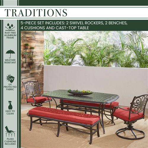 Traditions 5 Piece Dining Set - Image 32