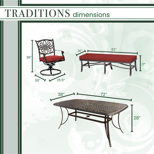 Traditions 5 Piece Dining Set - Image 18