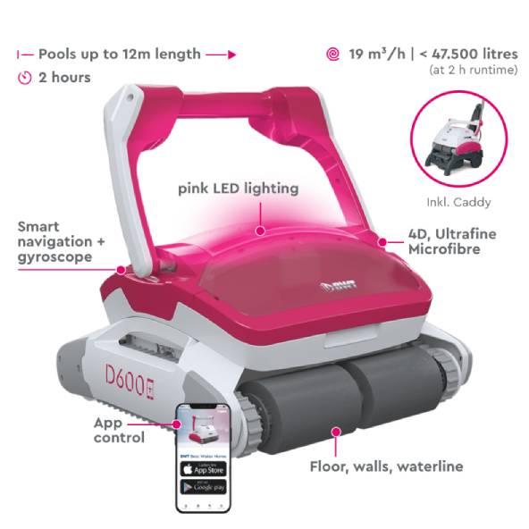 BWT Pool D600 Robotic Pool Cleaner with App Control 6