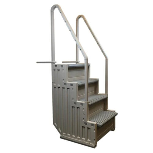 Confer STEP1X Warm Gray In-Pool Step Ladder 1
