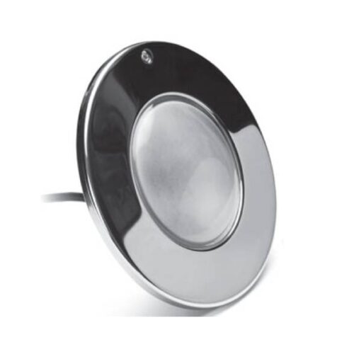J&J Electronics LPLF3W12100PSQ Swimquip Pure White 12V LED Pool Fixture with 100' Cord 2