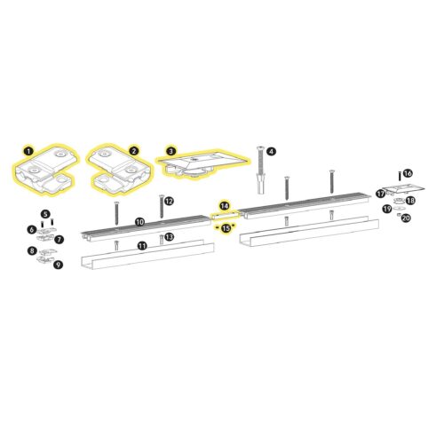 APC KA0020 (4) HC0271, (2) MA0073, (1) MA0182, (1) MA0183, (2)MC0684