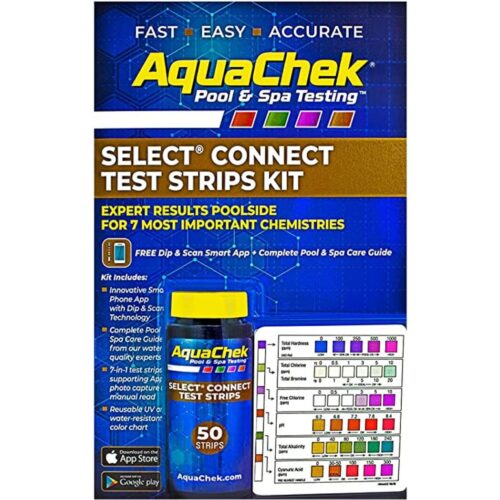 Hach 541604APP Aquachek 50 Per Bottle Select Connect 7-In-1 Test Strips Case of 6 Bottles 1