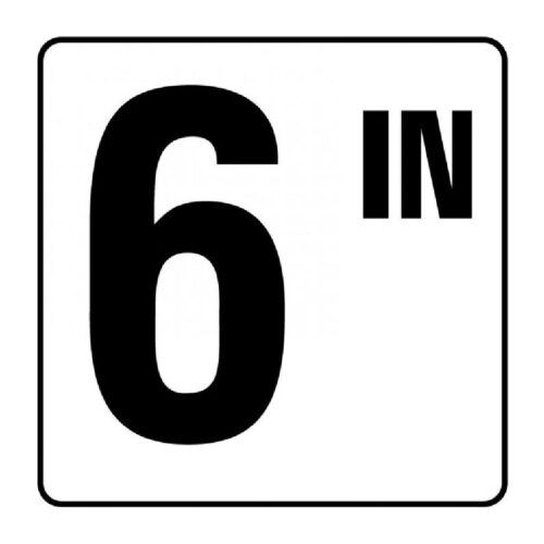 Inlays 620506 6 In. 6IN Depth Marker Vinyl Stick-On 1