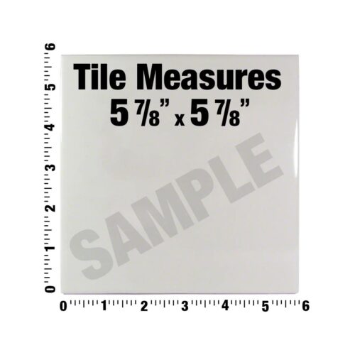 Inlays C610091 6 In. Smooth Ceramic 9 1/2FTDepth Marker Tile 1