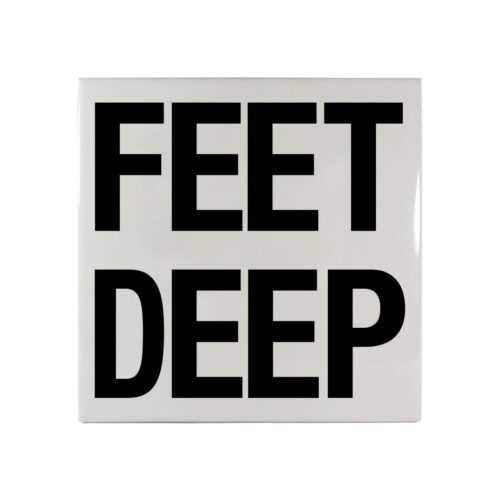 Inlays C611531 6 In. Smooth Ceramic Feet Letters Tile 1