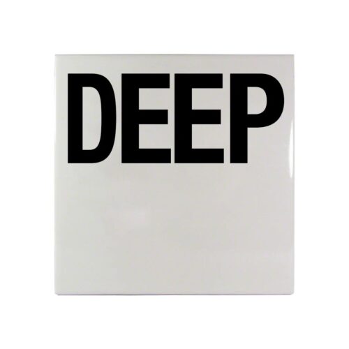 Inlays C611535 6 In. Smooth Ceramic Deep Letters Tile 1