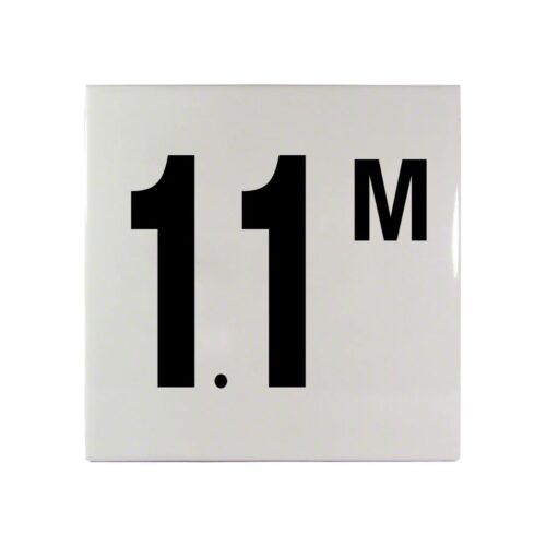 Inlays C612711 6 In. Smooth Ceramic 1.1 M Tile 1