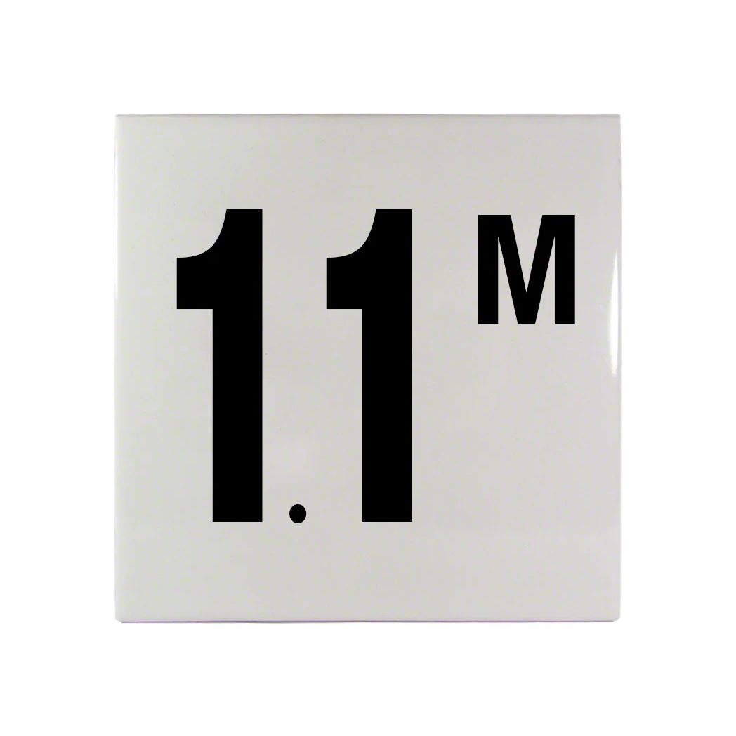 Inlays C612711 6 In. Smooth Ceramic 1.1 M Tile 1