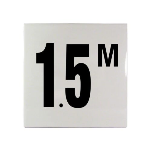 Inlays C612715 6 In. Smooth Ceramic 1.5 M Tile 1