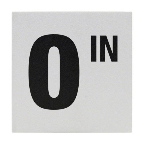 Inlays C620500 6 In. Non-Skid Ceramic 0IN Depth Marker Tile 1