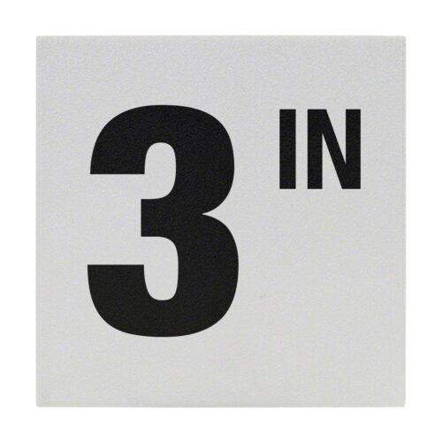 Inlays C620503 6 In. Non-Skid Ceramic 3IN Depth Marker Tile 1