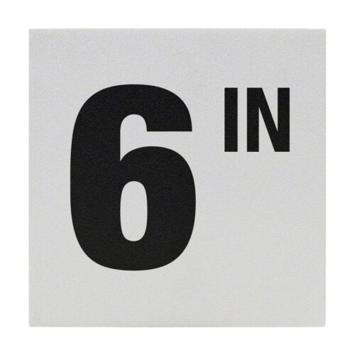 Inlays C620506 6 In. Non-Skid Ceramic 6IN Depth Marker Tile 1