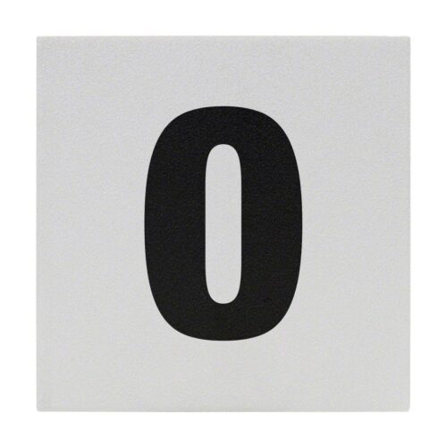 Inlays C621000 6 In. Non-Skid Ceramic Number 0 Tile 1