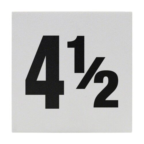 Inlays C621045 6 In. Non-Skid Ceramic Number 4 1/2 Tile 1