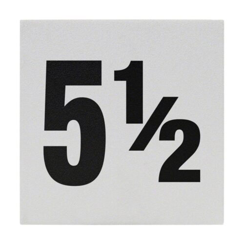 Inlays C621055 6 In. Non-Skid Ceramic Number 5 1/2 Tile 1