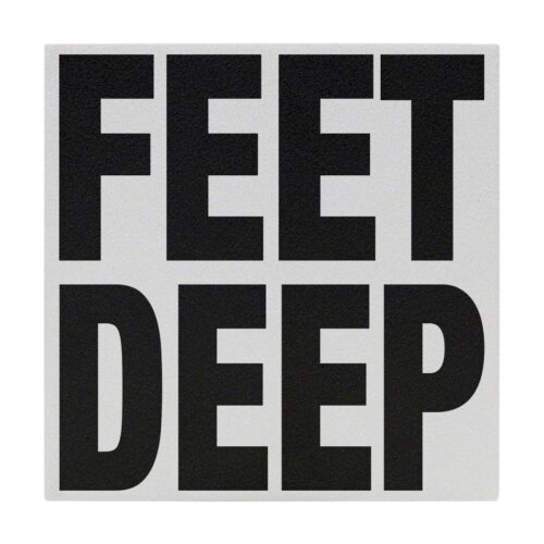 Inlays C621530 6 In. Non-Skid Ceramic Feet Deep Letters Tile 1
