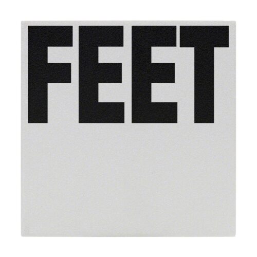 Inlays C621531 6 In. Non-Skid Ceramic Feet Letters Tile 1