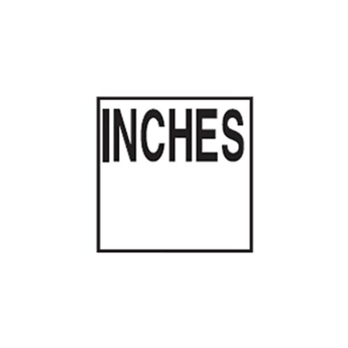 Inlays Inc. C621537 6IN Non-Skid Ceramic Inches Letters Tile 1