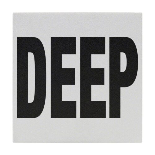 Inlays C621711 6 In. Non-Skid Ceramic Deep Letters Tile 1