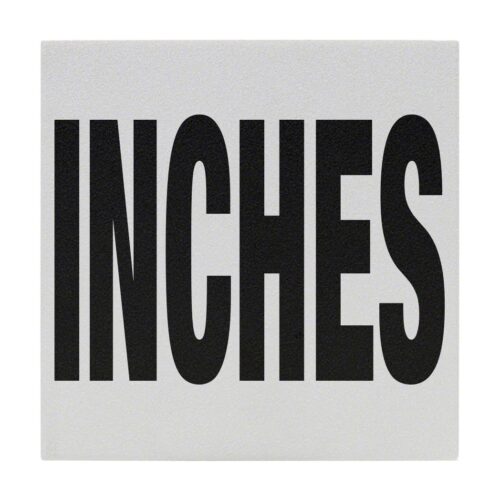 Inlays C621713 6 In. Non-Skid Ceramic Inches Letters Tile 1