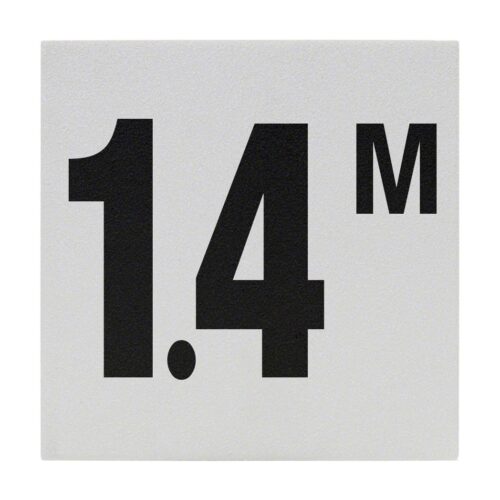 Inlays C622714 6 In. Non-Skid Ceramic 1.4 M Depth Marker Tile 1