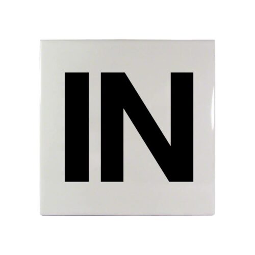 Inlays C623505 6 In. Non-Skid Ceramic IN Letters Tile 1