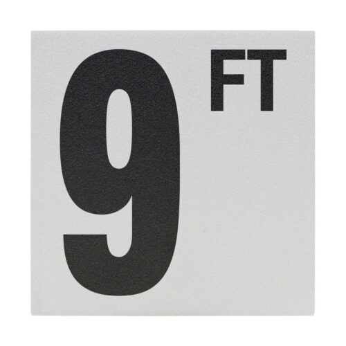 Inlays CC620090 6 In. Non-Skid Ceramic 9FT Depth Marker Tile 1