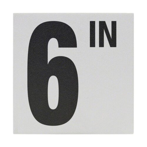 Inlays CC620506 6 In. Non-Skid Ceramic 6IN Depth Marker Tile 1