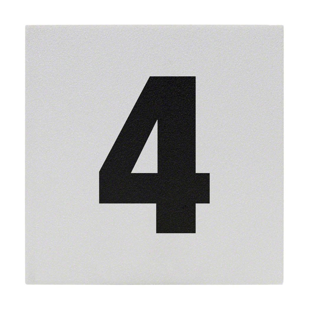 Inlays CC621050 6 In. Non-Skid Ceramic Number 5 Depth Marker Tile 1