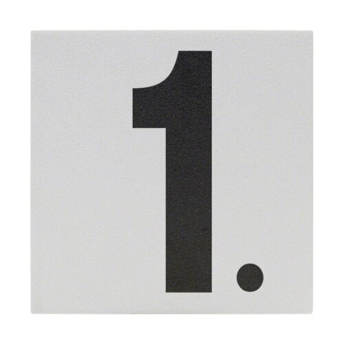 Inlays CC622510 6 In. Non-Skid Ceramic Number 1. Depth Marker Tile 5