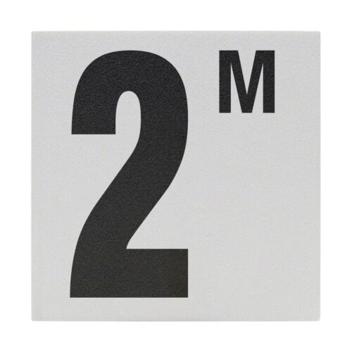Inlays CC623020 6 In. Non-Skid Ceramic 2 M Depth Marker Tile 1