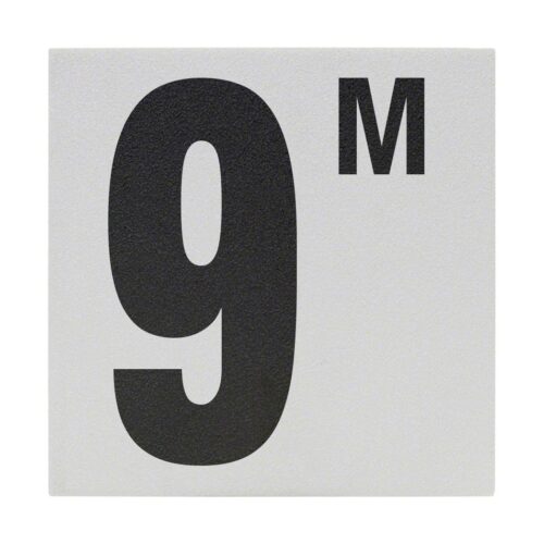 Inlays CC623090 6 In. Non-Skid Ceramic 9 M Depth Marker Tile 1