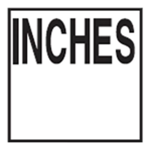 Inlays CCT611537 6 In. Smooth Ceramic Inches Letters Top Print Tile 1