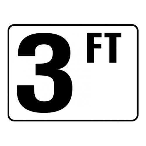 Inlays P410030 4 In. X 6 In. 3FT Depth Marker Plastic Stick-On 1